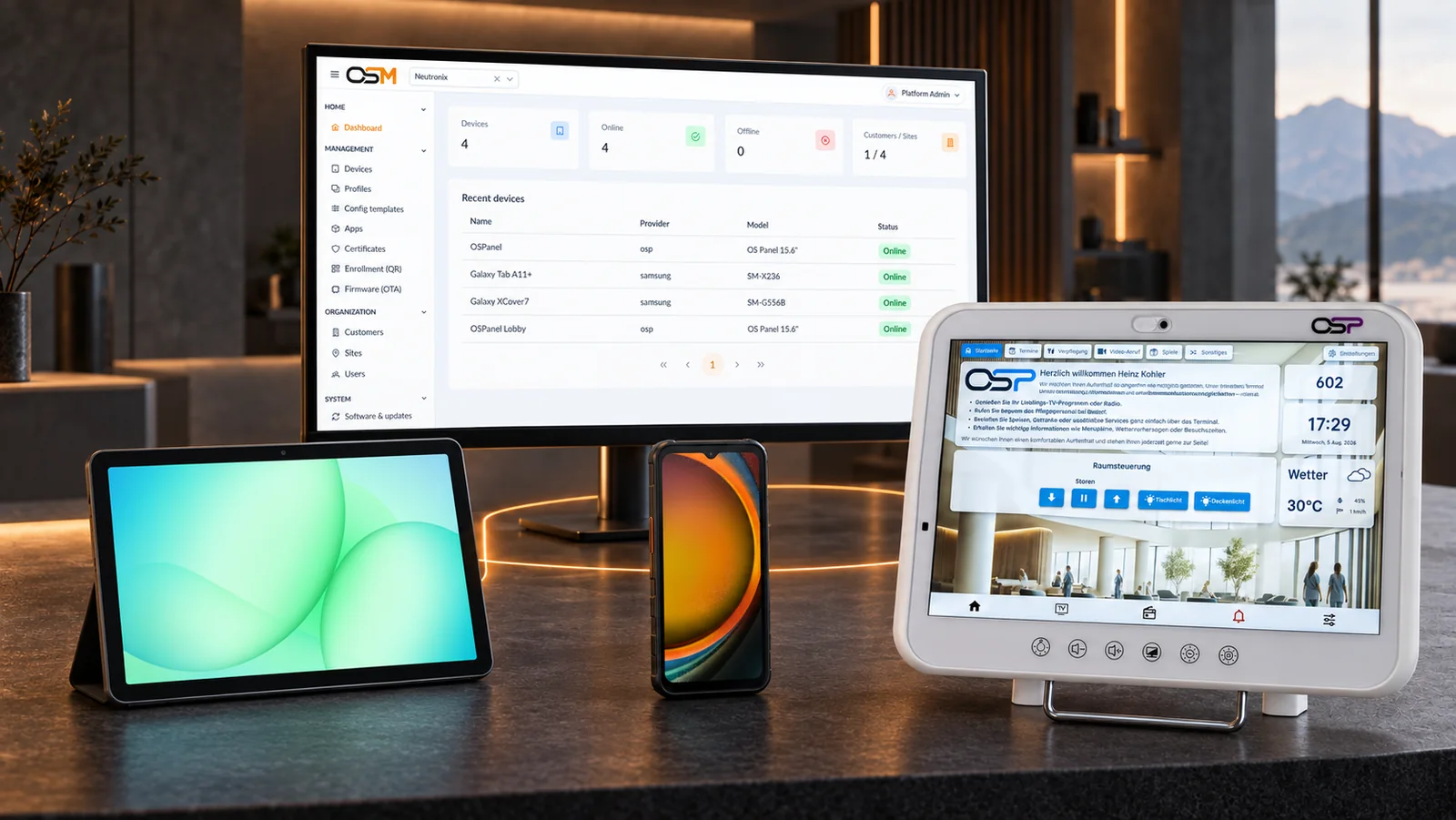 OS Mobile Device Management – Ihre Geräte. Zentral im Griff.